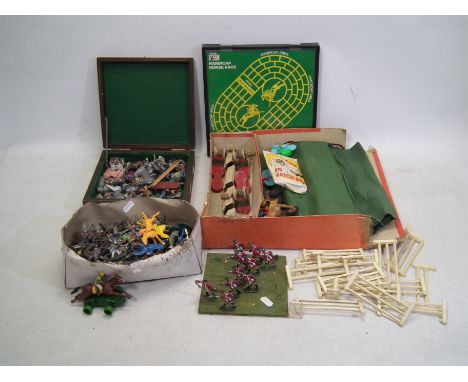 Chad Valley - A mixed group of mostly unboxed horse related items and figures, that includes Thomas the Tank Engine diecast f