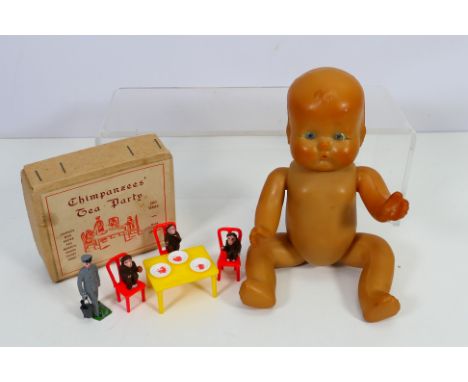 F.G. Taylor - Mormit Products - A rare boxed Chimpanzees' Tea Party set by F.G. Taylor which appears in Very Good condition a