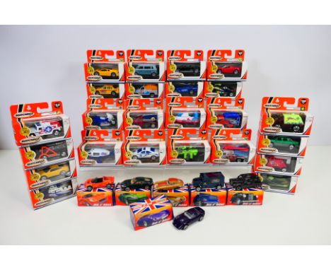 Matchbox - A collection of unopened Matchbox 50th Anniversary models including Dodge Viper GTS-R # 10, Ford Falcon Taxi # 4, 