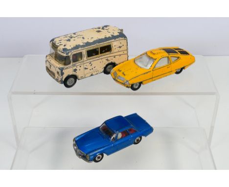 Spot-On - Dinky - A group of unboxed models, Ed Strakers Car from UFO TV series, a Morris Wadham Ambulance (no stretcher) and