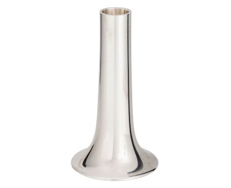 GEORG JENSEN Kerzenleuchter '1139', 925 Silber, 20. Jh. Design von Henning Koppel 1965, unterseitig punziert, NP: 1.550 €, H.
