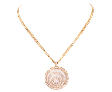 CHOPARD Collier "Happy Spirit" mit Brillanten von zus. ca. 2 ct, gute bis sehr gute Farbe und Reinheit, WBW (2024): ca. 10.00