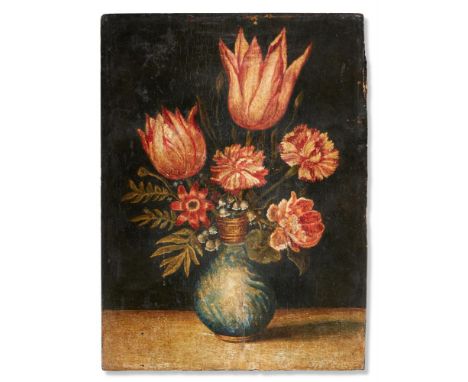 FOLLOWER OF BALTHASAR VAN DER AST  STILL LIFE OF FLOWERS  Oil on panel  35 x 26cm (13¾ x 10 in.) Unframed    Condition Report