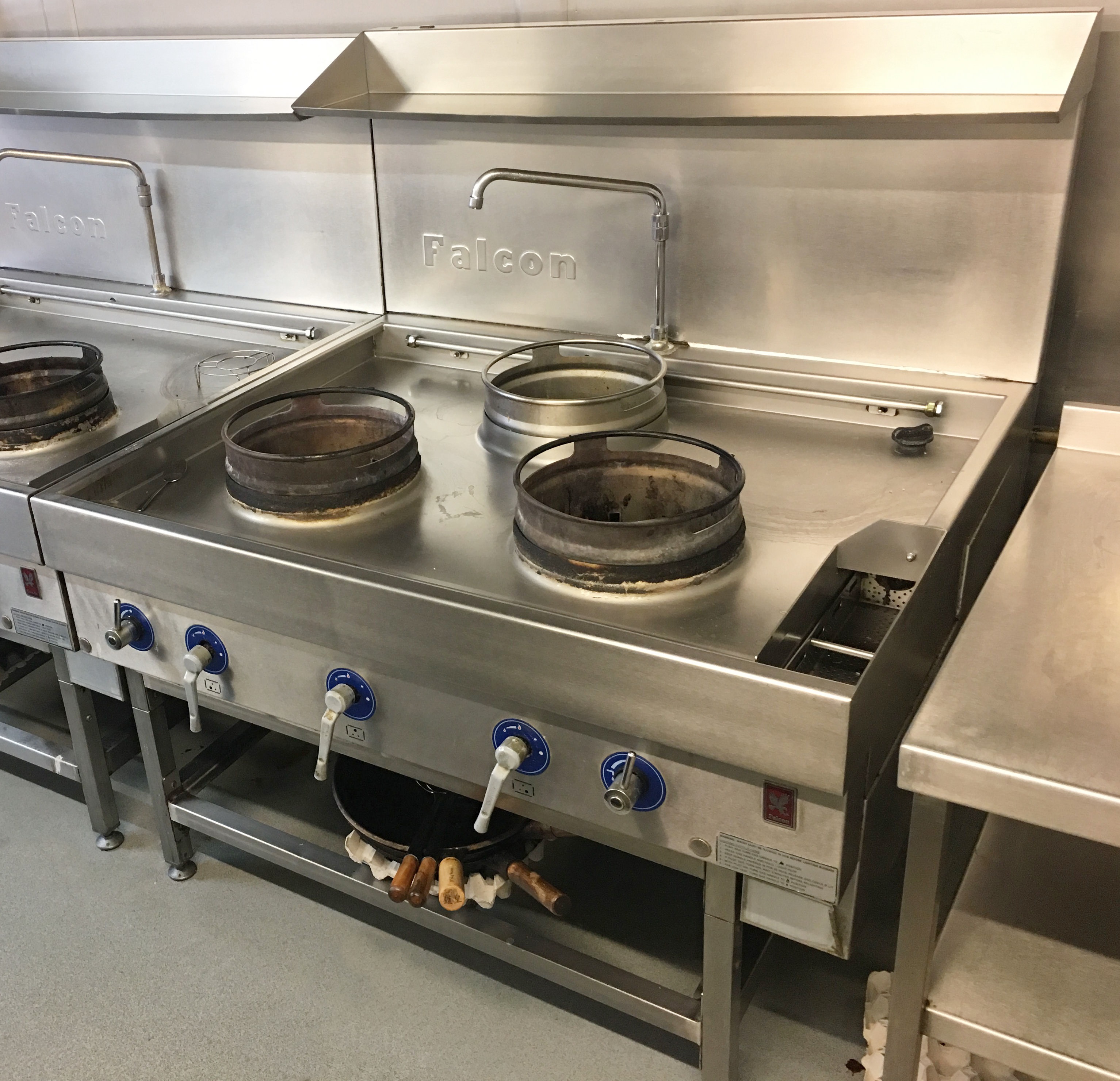 1 x Falcon Commercial Three Burner Wok Station Model G1639 Ideal