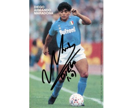 Napoli Nr Mars Jersey Away Signed by Diego Maradona With Coa