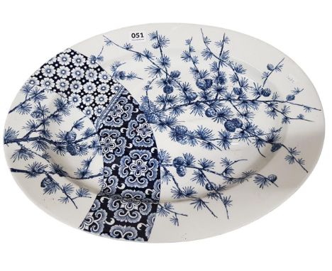 VICTORIAN ROYAL WORCESTER TURKEY PLATTER 