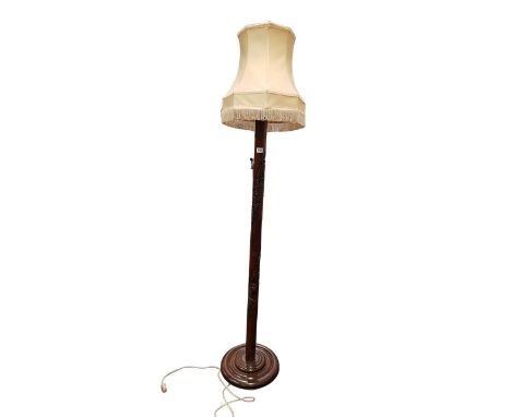 ORIENTAL CARVED STANDARD LAMP 