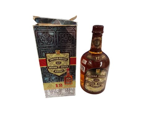 BOTTLE OF CHIVAS REGAL 12 YEAR OLD BLENDED SCOTCH WHISKY 