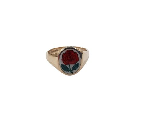 9 CARAT GOLD MASONIC RING 5.24G SIZE R
