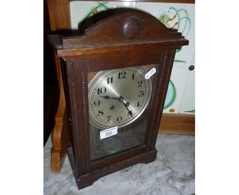 Oak cased mantle clock