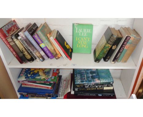 Shelf of assorted modern books 1st Editions