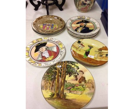 12 Seriesware plates including 11 Royal Doulton & 1 AJ Wilkinson
