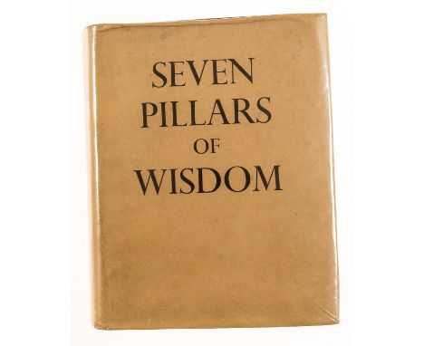 NO RESERVE Middle East.- Lawrence (T.E.) Seven Pillars of Wisdom..., first trade edition, sixth impression, 4 folding maps, p