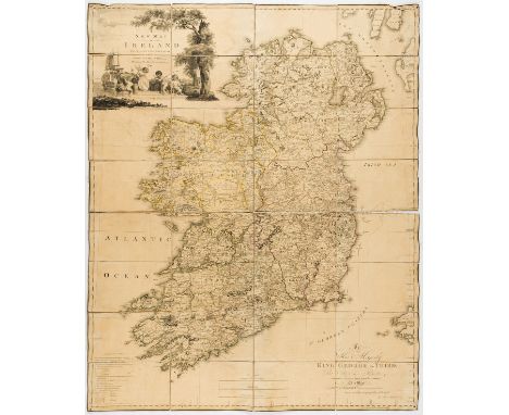 Ireland.- Beaufort (Daniel Augustus) A New Map of Ireland Civil and Ecclesiastical, First edition, large title and vignette i