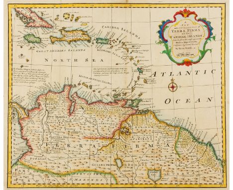 West Indies.- Bowen (Emanuel) A New and Accurate Map of Terra Firma and the Caribbe Islands, showing most of the Caribbean fr