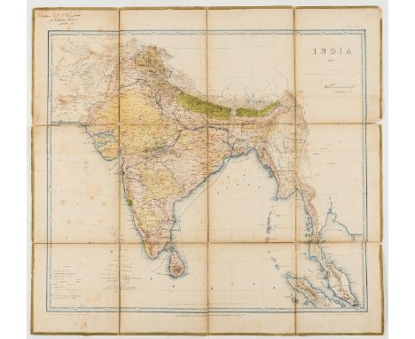 India.- Great Trigonometrical Survey of India.- Surveyor General's Office (Calcutta, India) India, sixth edition, detailed ma