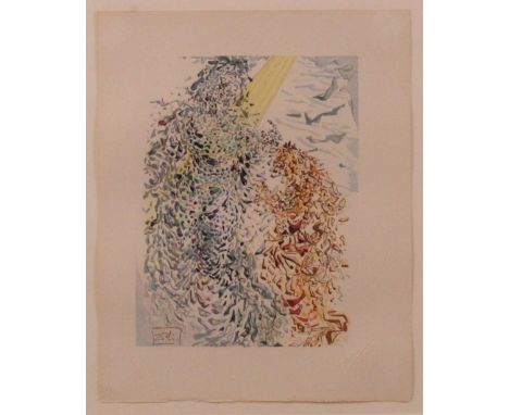 Salvador Dali (1904-1989) - The Opposition, lithograph printed in colours, facsimile signed within the plate lower left, the 