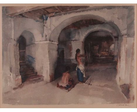 William Russell Flint (1880-1969) - Archers, lithograph printed in colours, signed in pencil lower right, published in 1966 b
