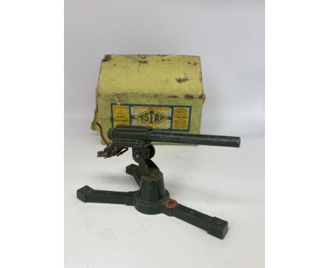 An Astra anti-aircraft gun toy model, vintage