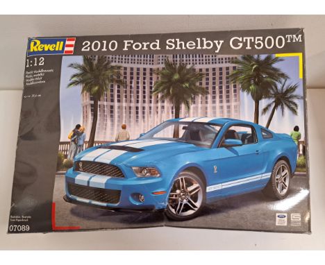 REVELL 2010 FORD SHELBY GT500 MODELin plastic with detailed engine and interior, new and unused in original box 