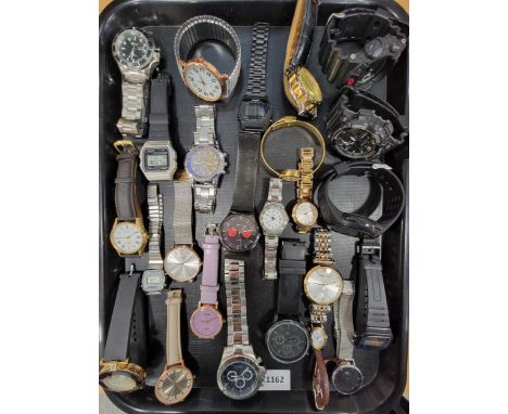 SELECTION OF LADIES AND GENTLEMEN'S WRISTWATCHESincluding G-Shock, DKNY, Sekonda, Casio, Emporio Armani, Timex, Hugo Boss, Re