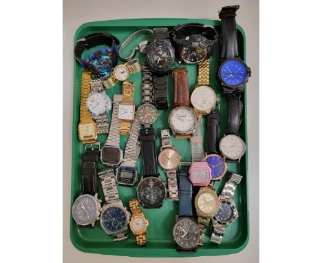 SELECTION OF LADIES AND GENTLEMEN'S WRISTWATCHESincluding Fossil, G-Shock, Lorus, Casio, Timberland, Michael Kors, Sekonda, A