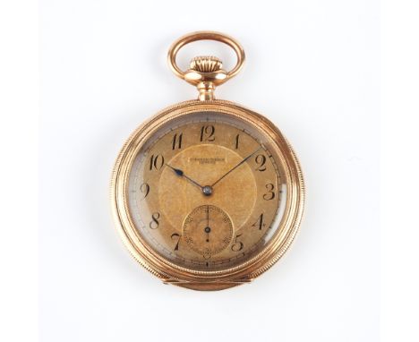 A SWISS OPEN FACE POCKET WATCH BY J.BARTH &amp; FILS, the gilt dial with stylised Arabic numerals, subsidiary seconds dial an