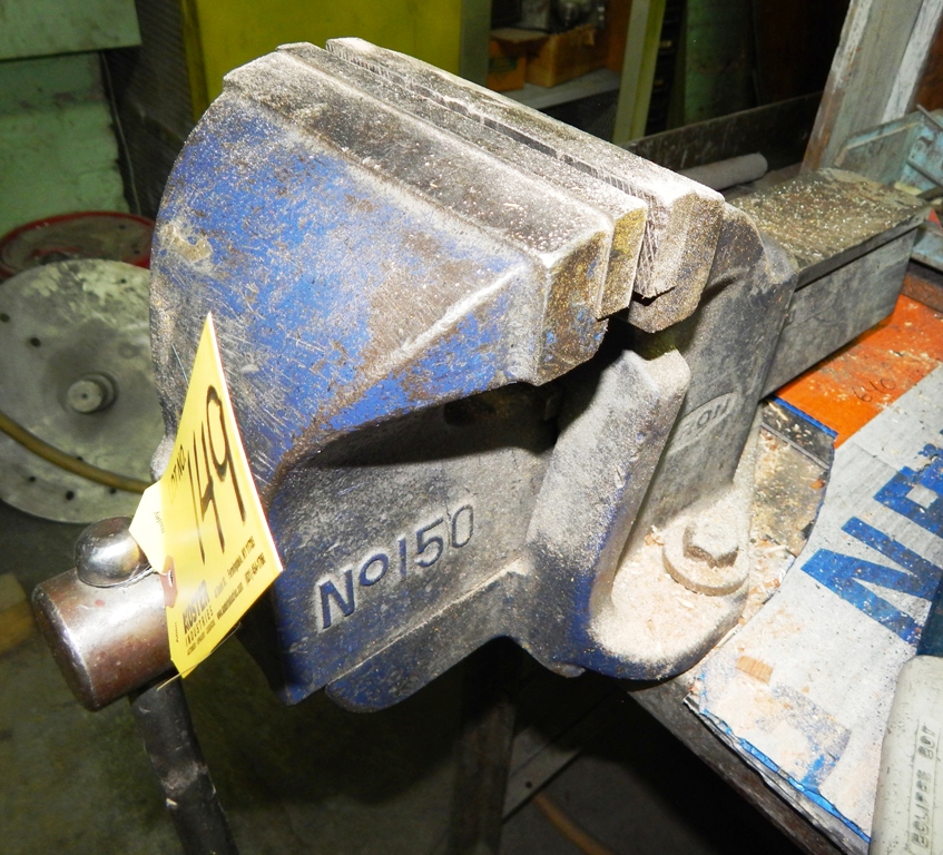 ERON NO. 150 6'' BENCH VISE, WITH BENCH