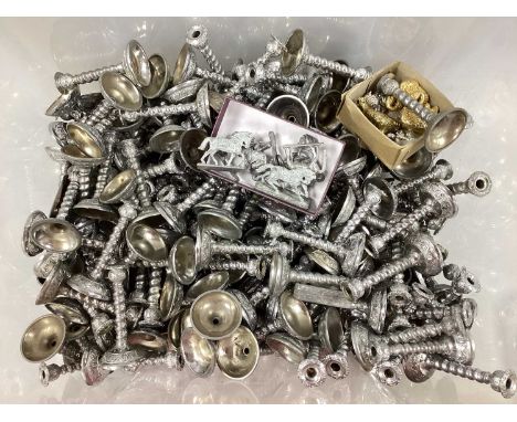A Small Quantity of Miniature Candlesticks, (7.4cm high); miniature model horses :- One Box