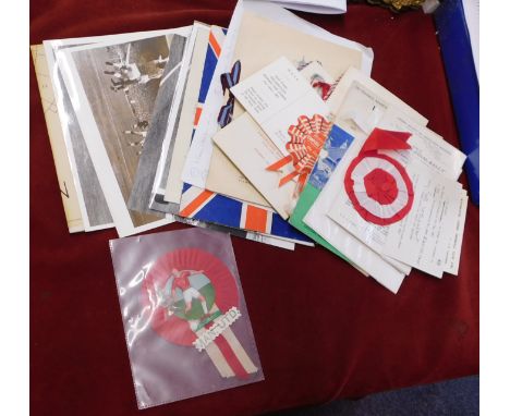FA Cup Final Aston Villa v Manchester United - a collection of 1957 ephemera from the Final played at Wembley on the 4th May 