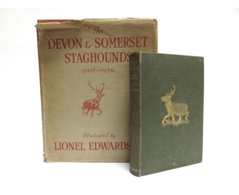 [HUNTING]  MacDermot, E.T., & Edwards, Lionel. The Devon and Somerset Staghounds 1907-1936, first edition, Collins, London, 1