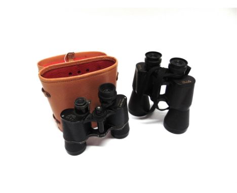 A PAIR OF SUPER ZENITH 7 X 35 BINOCULARS  with case, and a pair of Miranda 16 x 50 Binoculars (2)