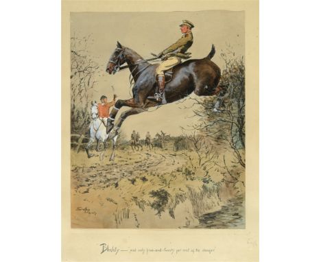 AFTER SNAFFLES [CHARLIE JOHNSON PAYNE] (British 1884-1967) Blighty - and only five-and-twenty percent of the danger, colour p