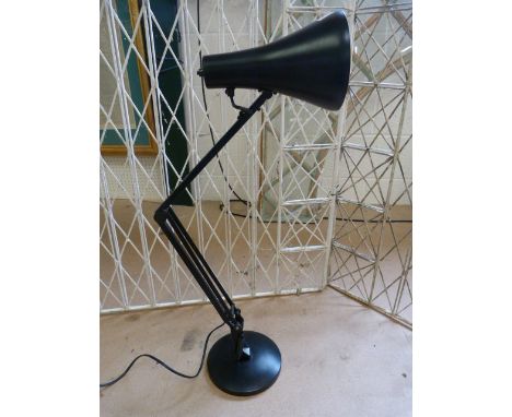 Modern black angle poise lamp