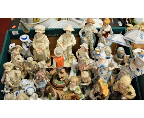 One box containing a quantity of ceramic figurines etc