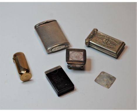 A small collection of miscellaneous items, to include Victorian silver plated Jubilee vesta case advertising Perry &amp; Co L