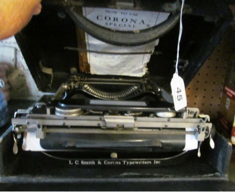 A vintage Corona Special typewriter