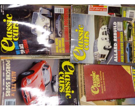 AN EXTENSIVE COLLECTION OF VINTAGE CLASSIC CAR MAGAZINES, AUTOMOBILE RELATED AUCTION CATALOGUES ETC. the proceeds from the sa