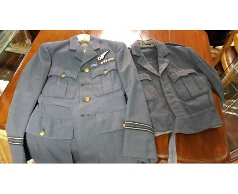 Vintage jacket and a uniform RAF jacket (2).
RAF uniform jacket with the Observer badge and what we believe is the ribbon for