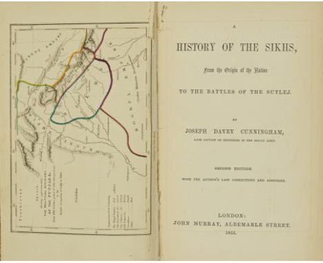 Joseph Davey Cunningham, A History of the Sikhs, from the Origin of the Nation to the Battles of the Sutlej John Murray, Lond