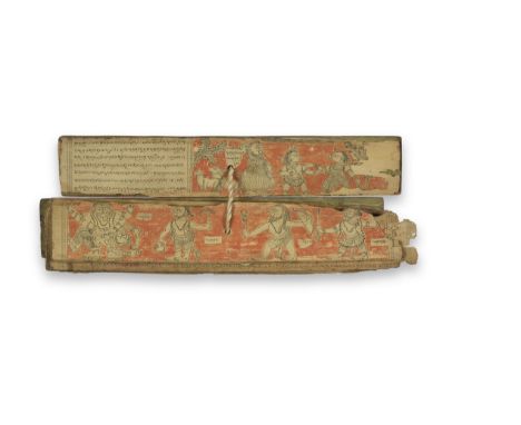 A palm-leaf manuscript of the Gita Govinda, with 27 illustrations Orissa, late 17th Centurycomplete, 24 leaves and one blank,
