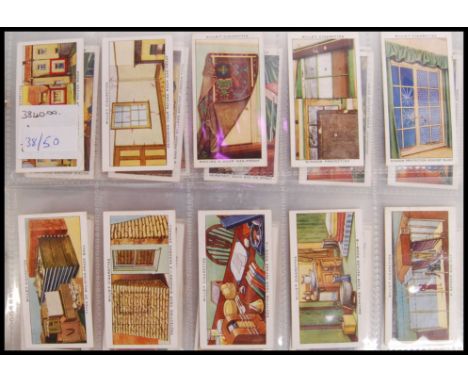Cigarette Cards: An album of assorted vintage cigarette cards, all complete sets. From a large private collection, including 