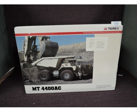 A BYMO Bavarian Scale Models 1:50 scale diecast, Terex MT4400AC Mining Truck , in white, in original polystyrene packaging an