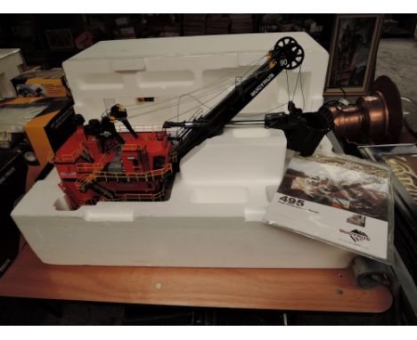 A TWH Collectables 1:50 scale diecast, Bucyrus 495HF Mining Shovel, Syncrude, in original polystyrene packaging, inner box an