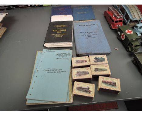 A small collection of Railway related volumes including 1950 Rule Books, Operating and Driving Instructions, Working Instruct