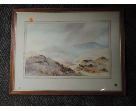 A watercolour, R J Newstead, Autumn in Dunnerdale, signed, attributed verso, 31 x 49cm, plus frame and glazed