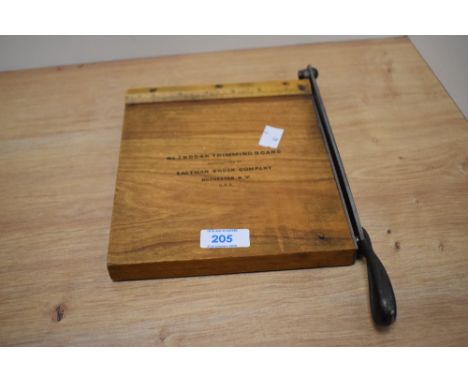 A vintage American Kodak No.2 trimming board/guillotine.