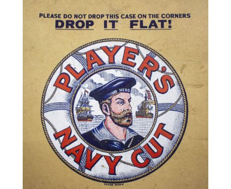 A COLLECTION OF ADVERTISING EPHEMERA to include two large Player's Navy Cut cigarettes commercial size boxes, a Hohner's harm