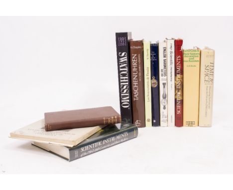 A COLLECTION OF BOOKS on watches, barometers and scientific instruments