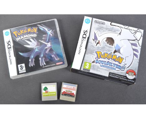 Retro Gaming - Nintendo DS - a boxed original Pokémon Diamond Version handheld video game for the Nintendo DS (missing instru